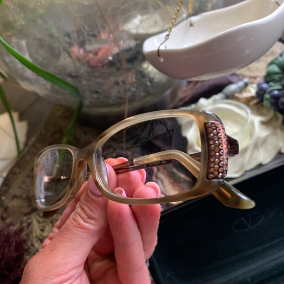 Authentic VALENTINO 51 rectangular crystals optical glasses - Picture 3 of 10